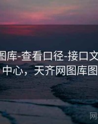 天齐网图库-查看口径-接口文档-规则中心，天齐网图库图